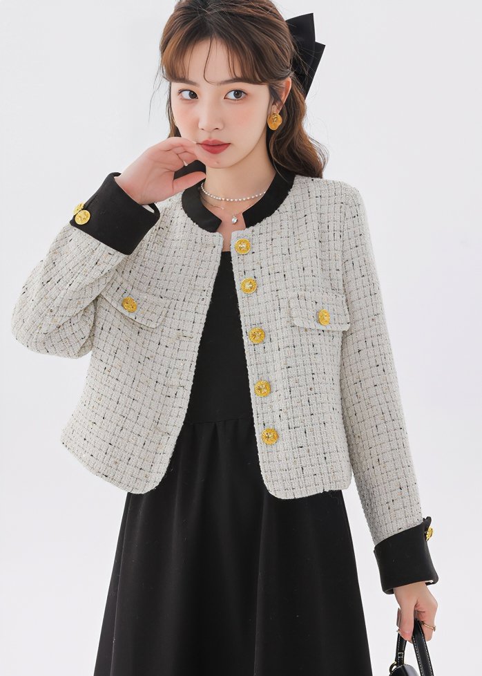 SWITCHING CROPPED JACKET - ANLEM