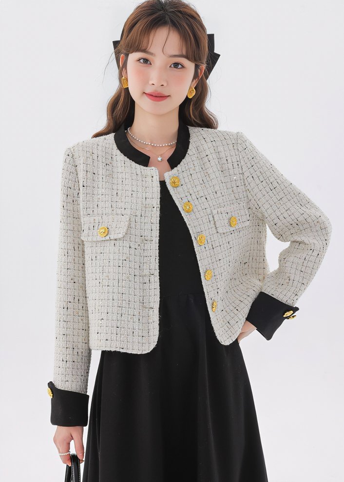 SWITCHING CROPPED JACKET - ANLEM