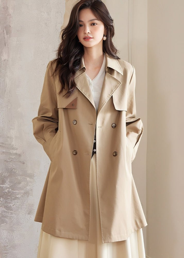 TACK SLEEVES FRENCH TRENCH COAT - ANLEM