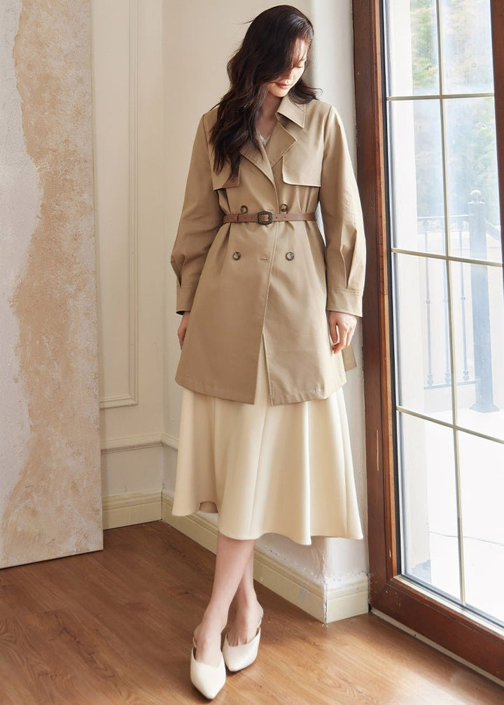 TACK SLEEVES FRENCH TRENCH COAT - ANLEM