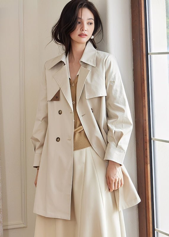 TACK SLEEVES FRENCH TRENCH COAT - ANLEM