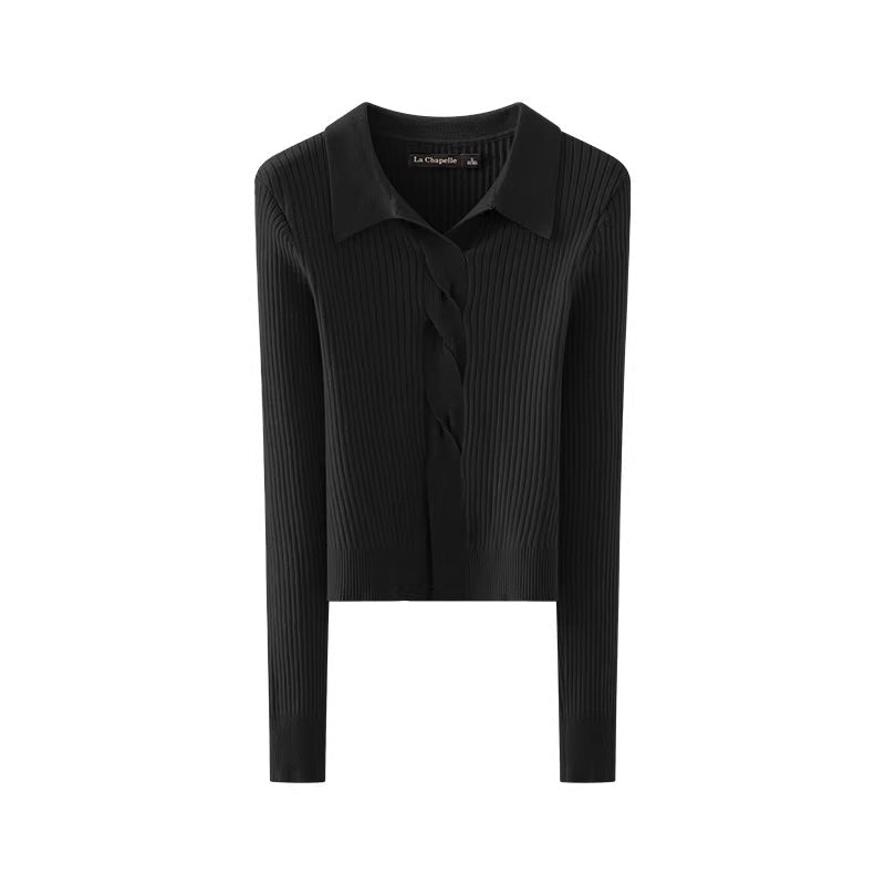 TAILORED COLLAR KNIT - ANLEM