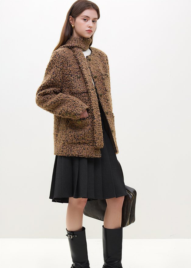 TEDDY WOOL SHORT COAT - ANLEM