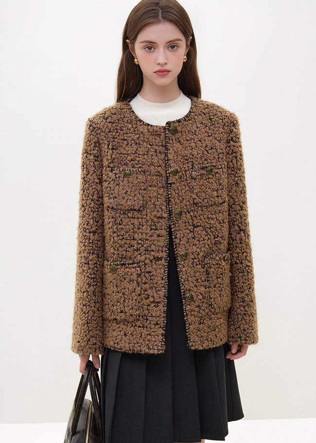 TEDDY WOOL SHORT COAT - ANLEM