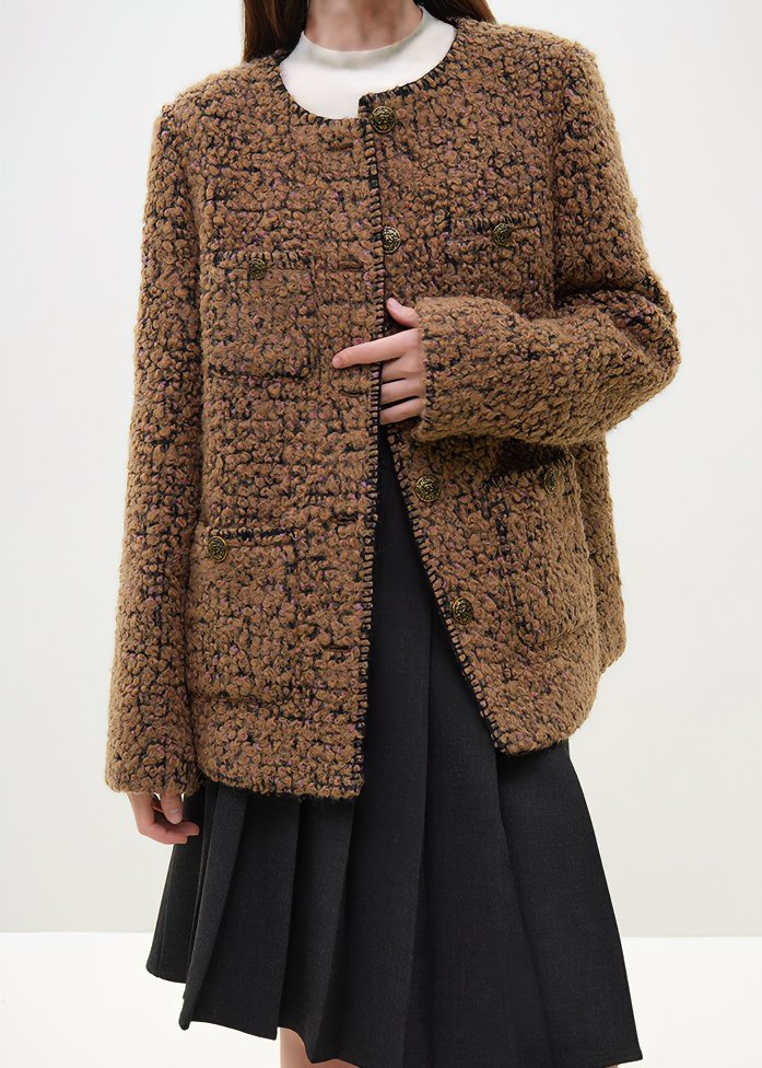 TEDDY WOOL SHORT COAT - ANLEM