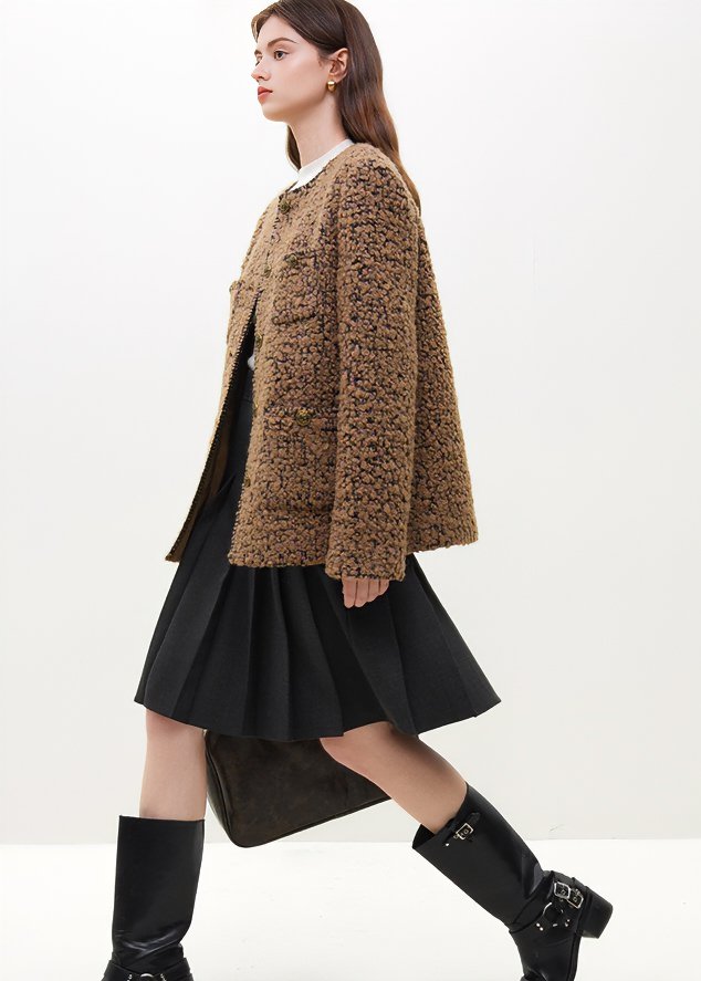 TEDDY WOOL SHORT COAT - ANLEM