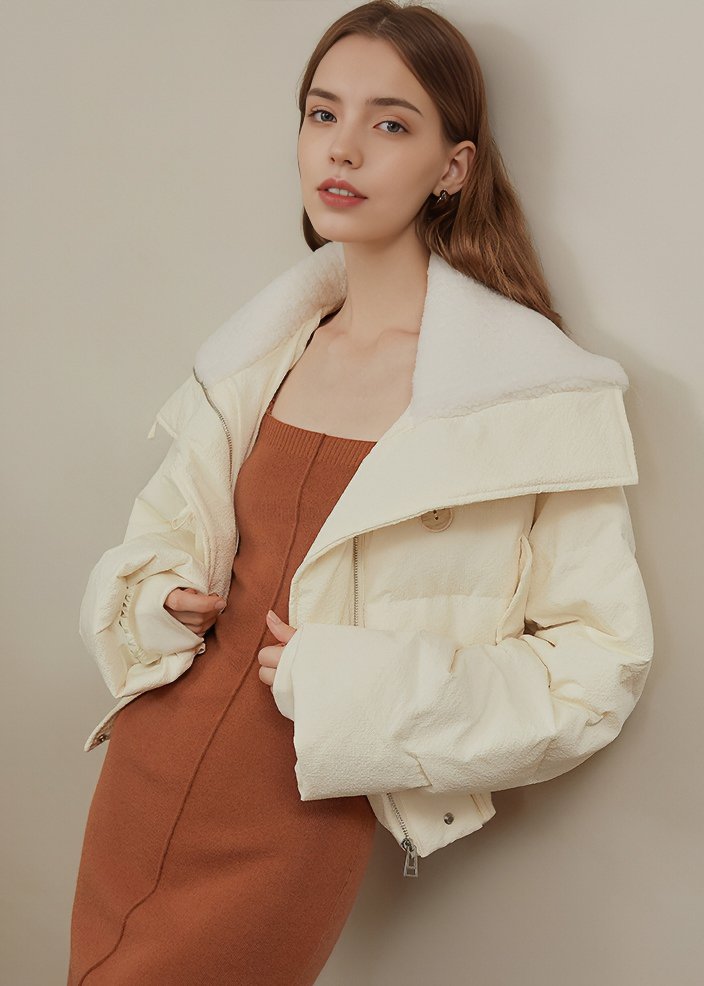 THICK CROPPED DOWN JACKET - ANLEM