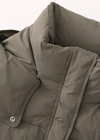 THICK HOODED LONG DOWN JACKET - ANLEM