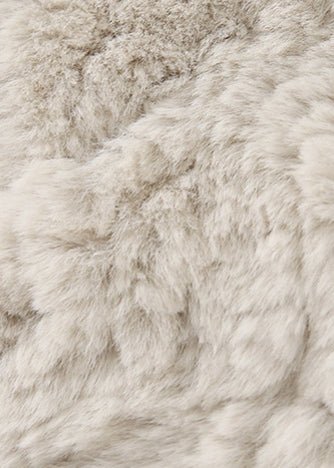 THICK LAPEL LONG FUR COAT - ANLEM