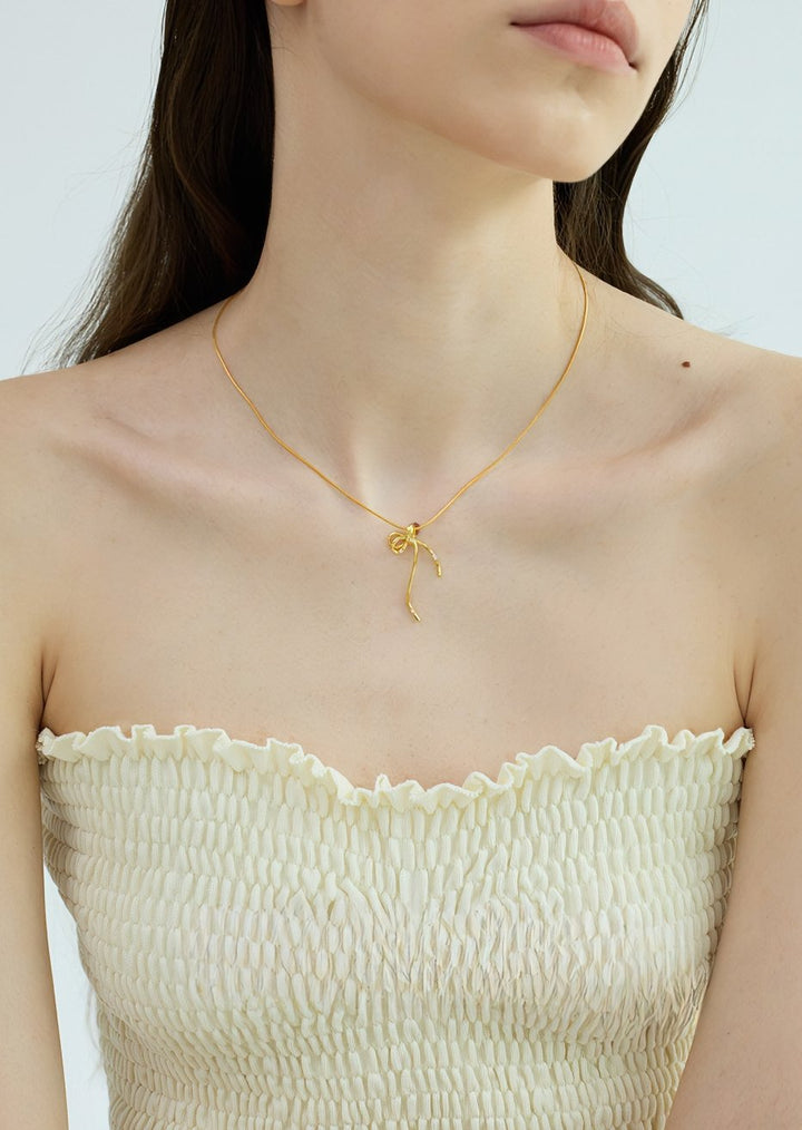 THIN KNOT NECKLACE - ANLEM