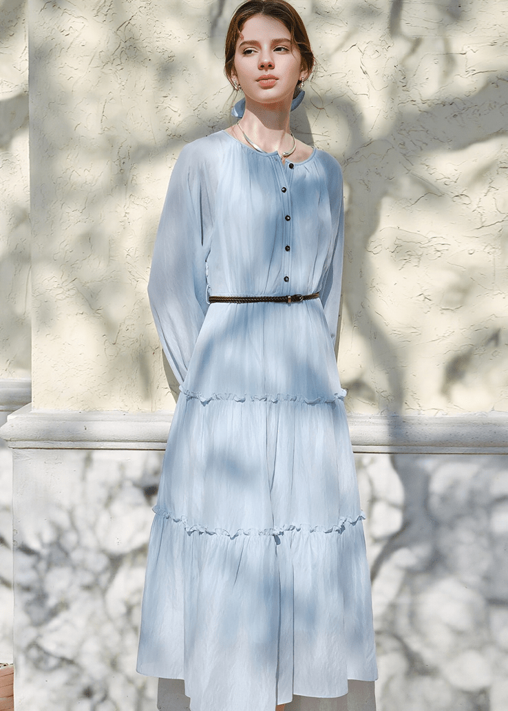 TIERED BUTTON - UP PRAIRIE DRESS - ANLEM