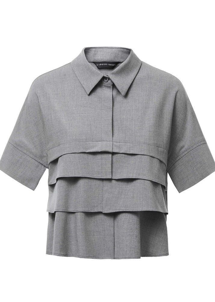 TIERED SHORT SLEEVE SHIRT - ANLEM