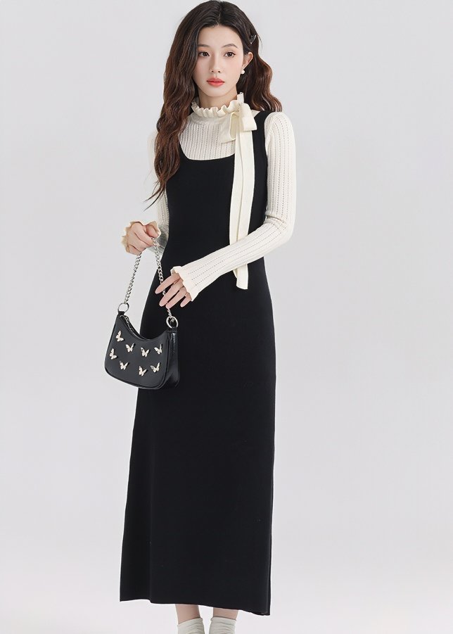 TIGHT TWO - PIECE KNIT DRESS - ANLEM