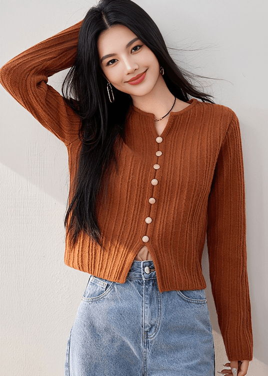 TIMELESS BUTTON - FRONT CARDIGAN - ANLEM