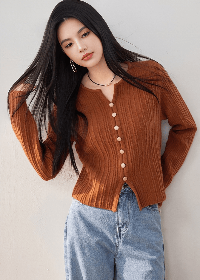 TIMELESS BUTTON - FRONT CARDIGAN - ANLEM