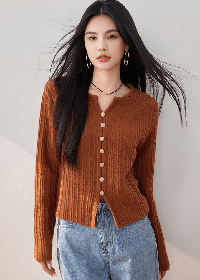 TIMELESS BUTTON - FRONT CARDIGAN - ANLEM