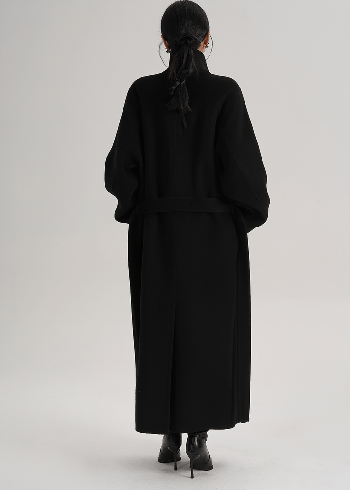 TIMELESS WOOL FUNNEL COAT - ANLEM