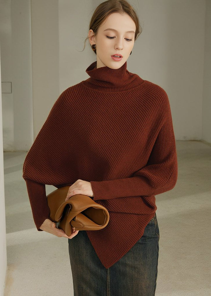 TURTLENECK IRREGULAR SWEATER - ANLEM