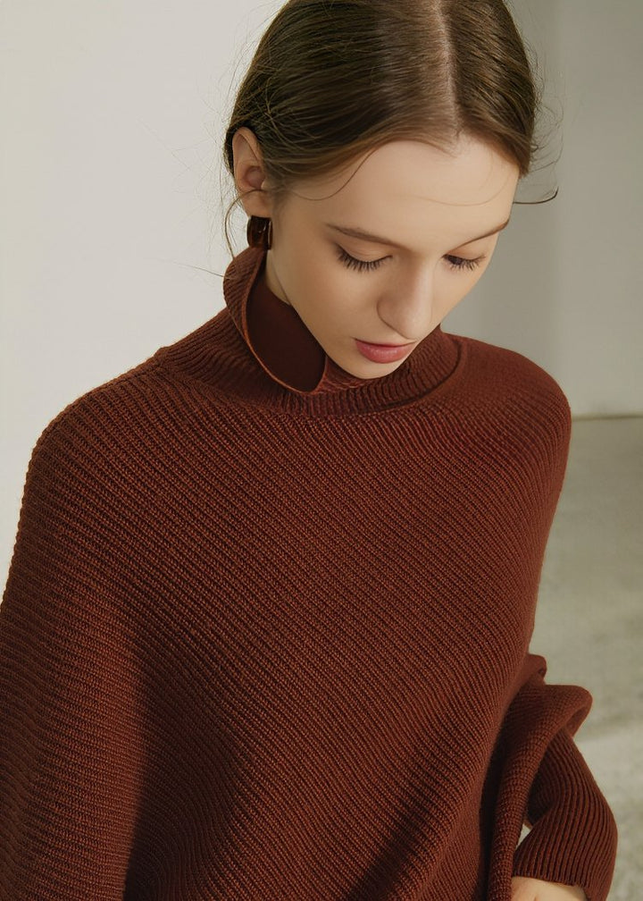 TURTLENECK IRREGULAR SWEATER - ANLEM