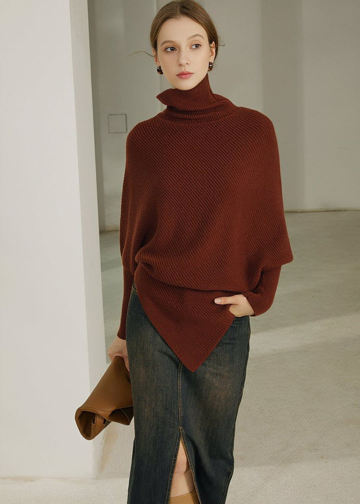 TURTLENECK IRREGULAR SWEATER - ANLEM