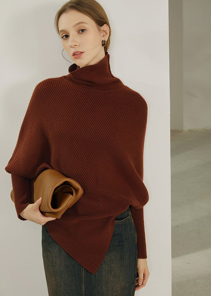 TURTLENECK IRREGULAR SWEATER - ANLEM