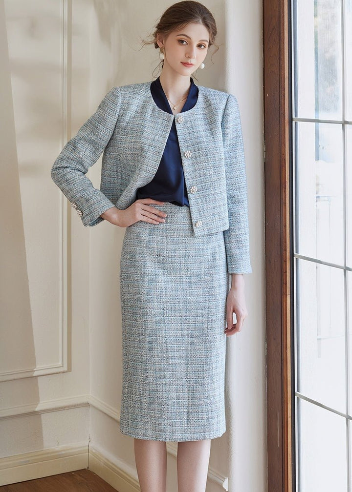 TWEED JACKET AND SKIRT SET - ANLEM