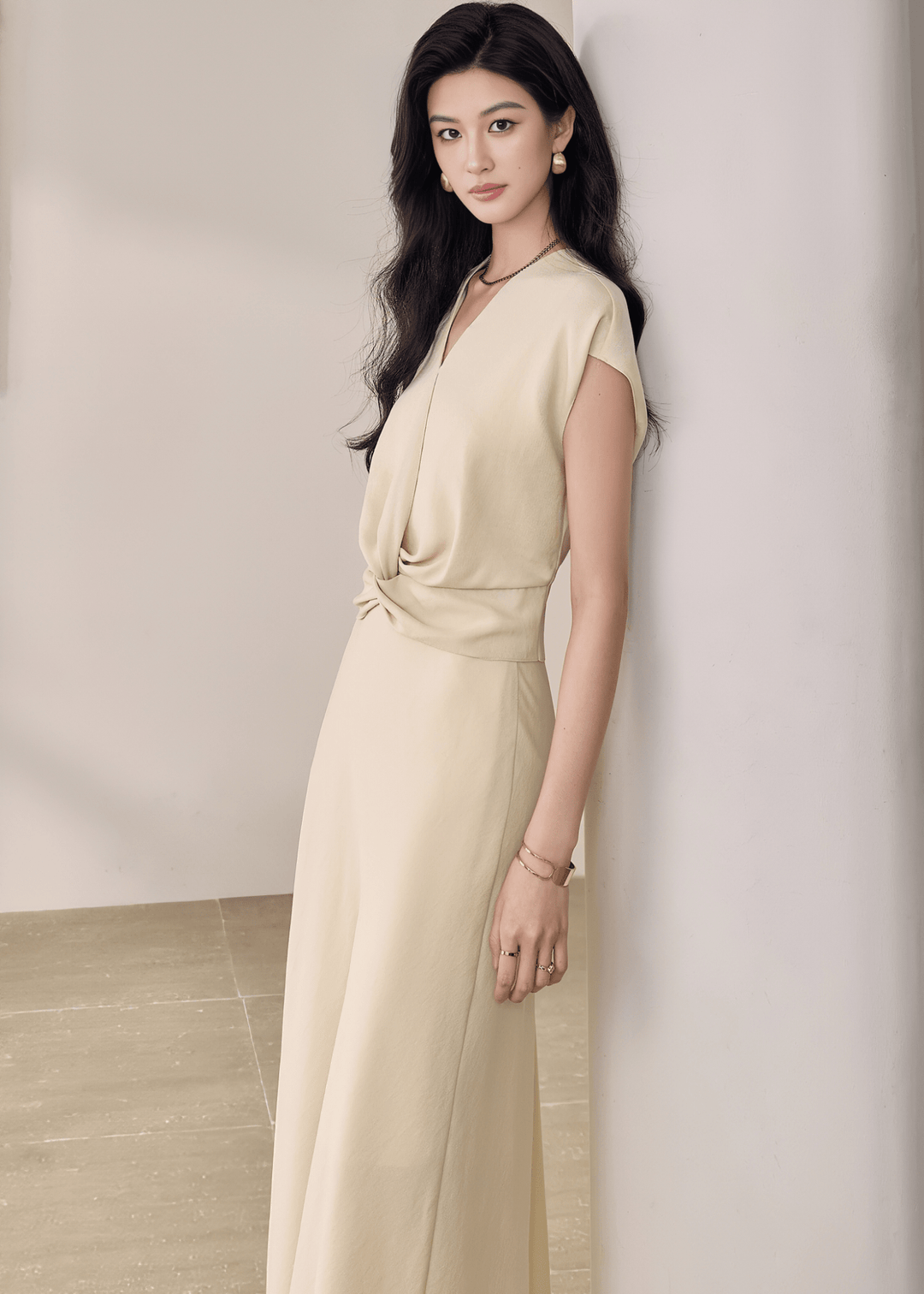 TWISTED WAIST TOP & FLARE SKIRT - ANLEM