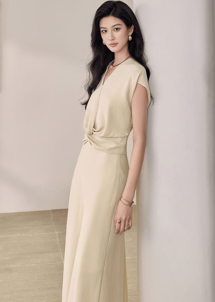 TWISTED WAIST TOP & FLARE SKIRT - ANLEM