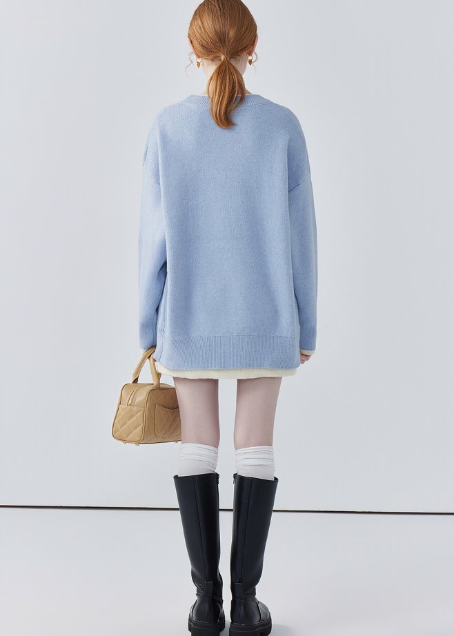 TWO - TONE CUT KNIT - ANLEM