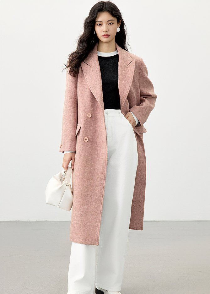 WAIST CINCHING TWEED CHIC COAT - ANLEM