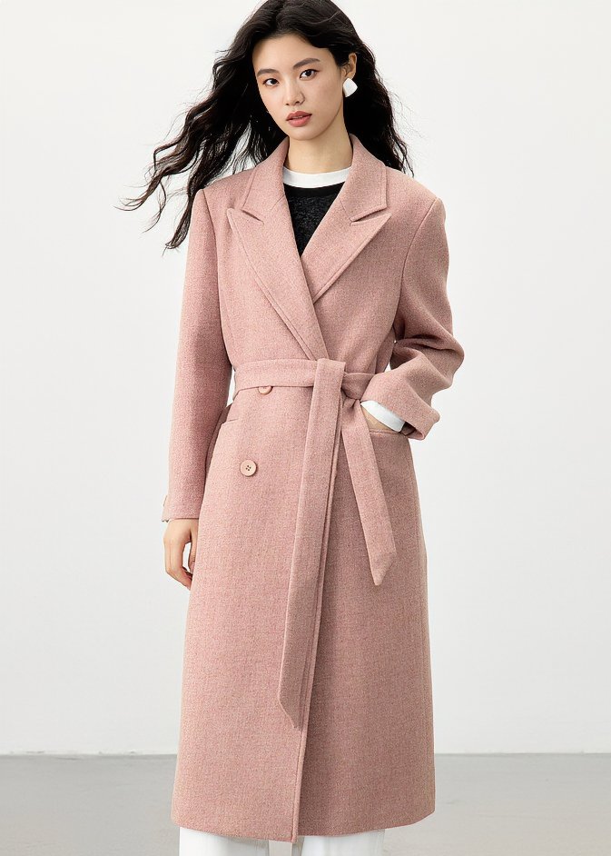 WAIST CINCHING TWEED CHIC COAT - ANLEM