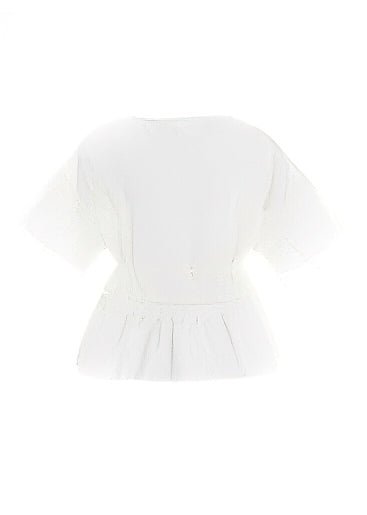 WAIST LACE SHORT SLEEVE SHIRT - ANLEM