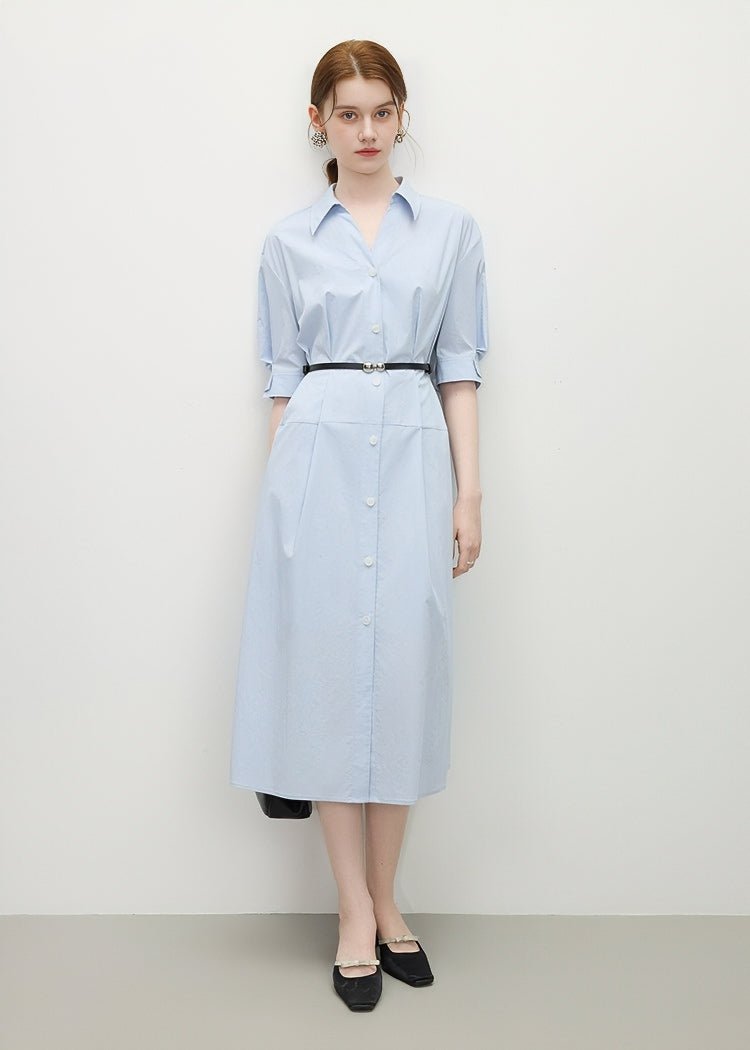WAIST TUCK SHIRT DRESS – ANLEM 
