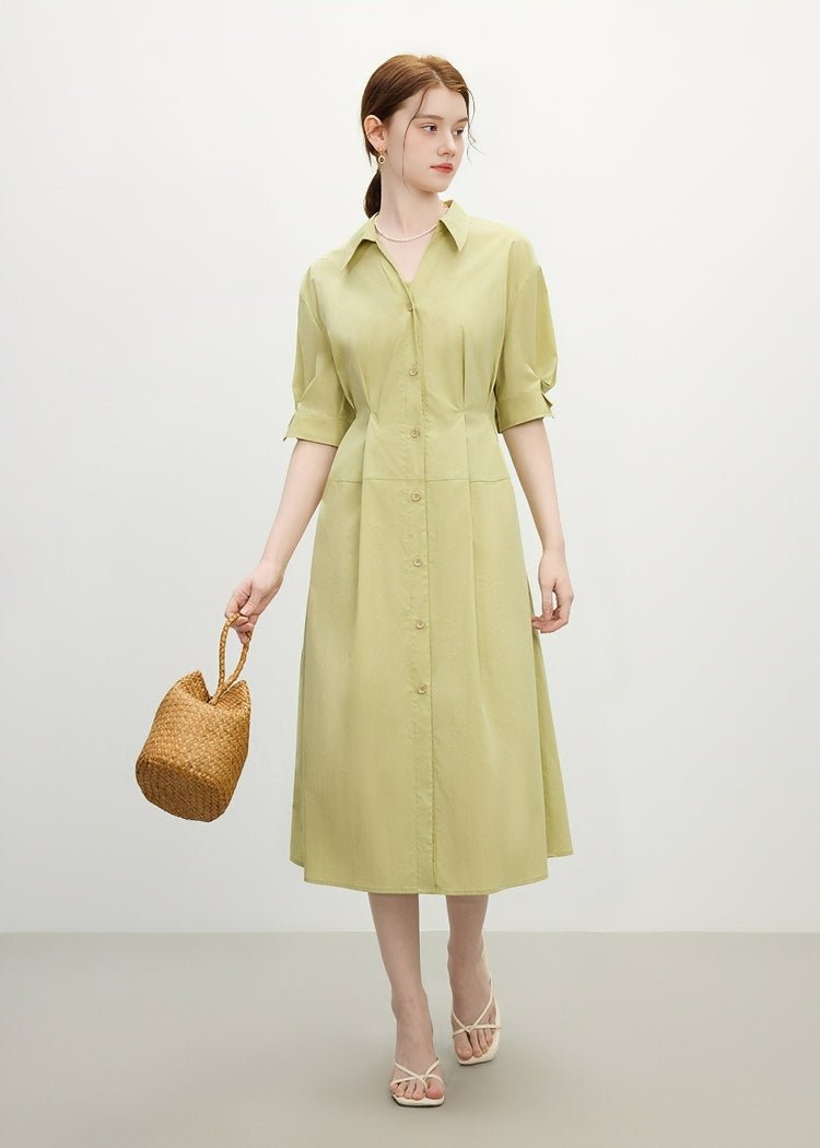 WAIST TUCK SHIRT DRESS – ANLEM 
