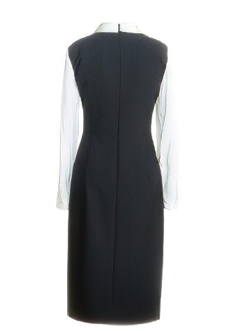 WHITE COLLAR DOCKING DRESS - ANLEM