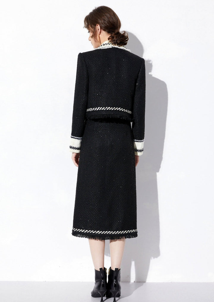 CONTRAST JACKET&SKIRT - ANLEM