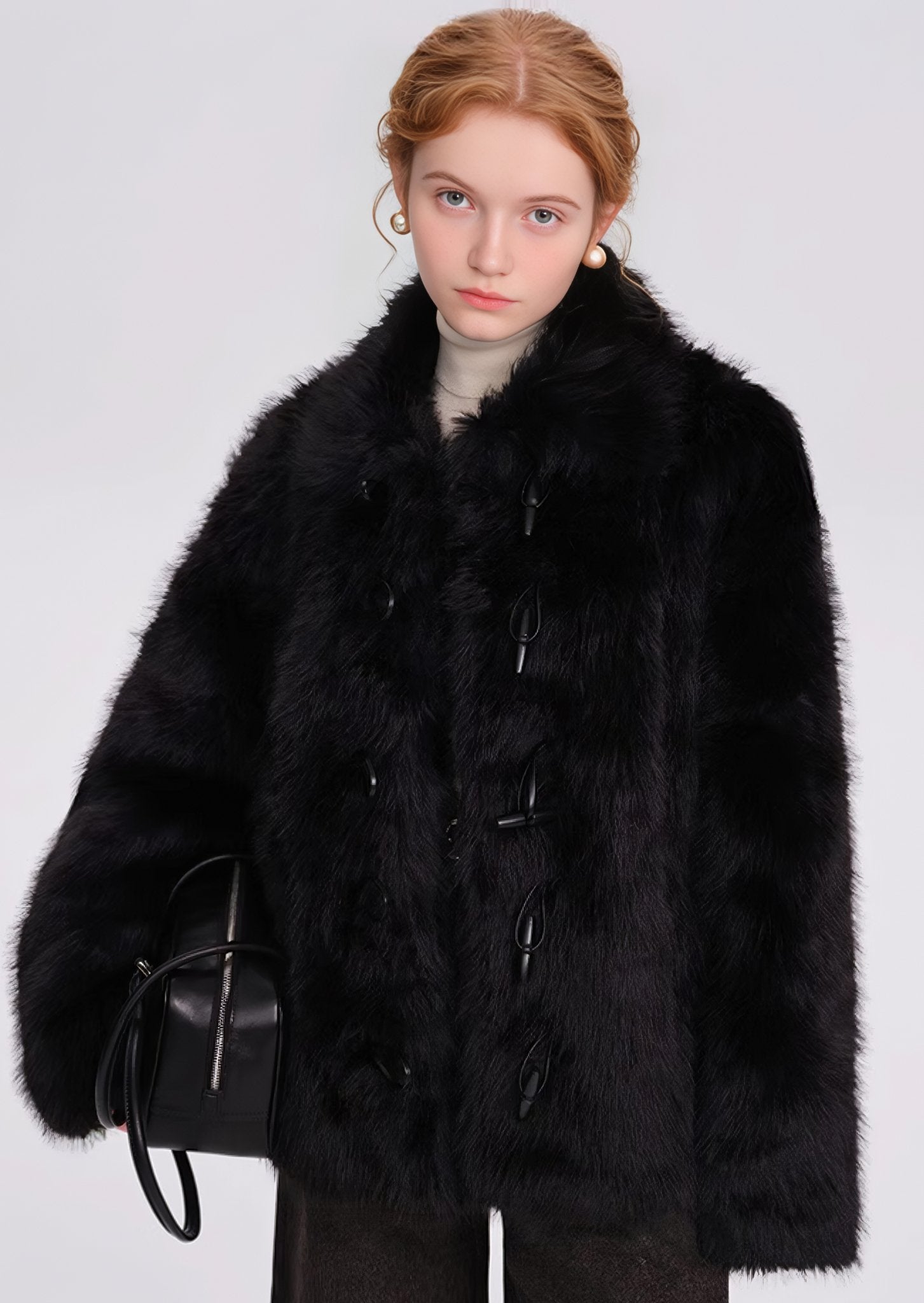 BLACK FUR COAT – ANLEM