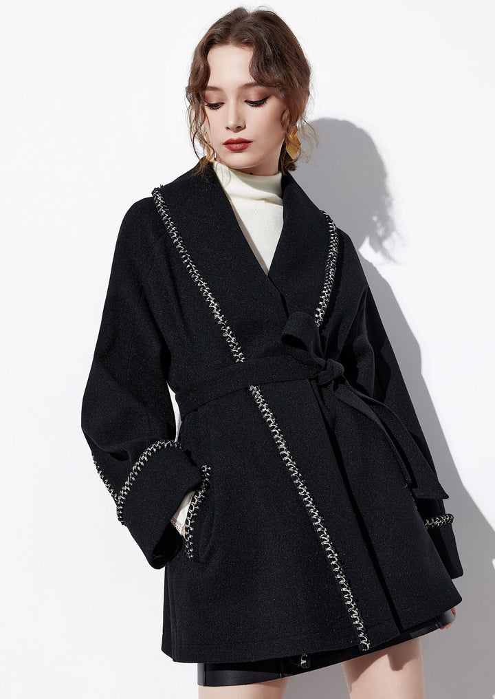 GOWN STYLE TWEED COAT - ANLEM