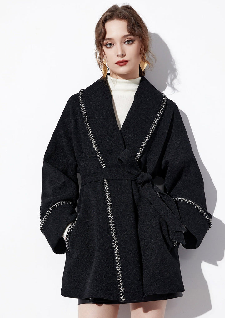 GOWN STYLE TWEED COAT - ANLEM