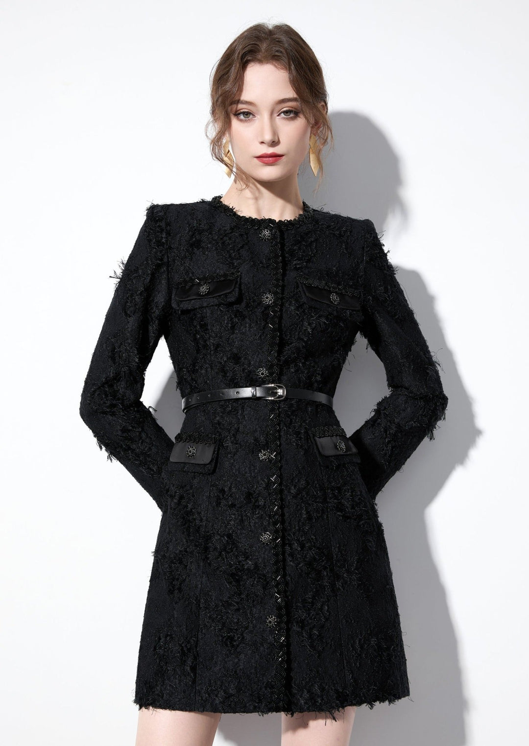 JACQUARD BELT JACKET - ANLEM