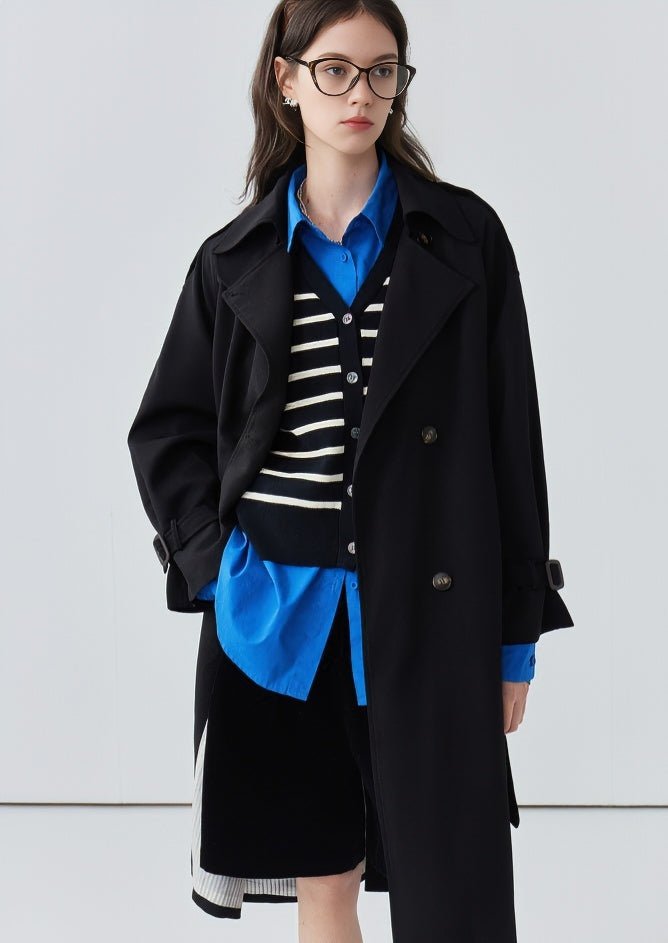 LOOSE NECK TRENCH COAT - ANLEM