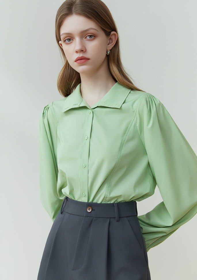 ONE COLOR FRENCH SHIRT - ANLEM