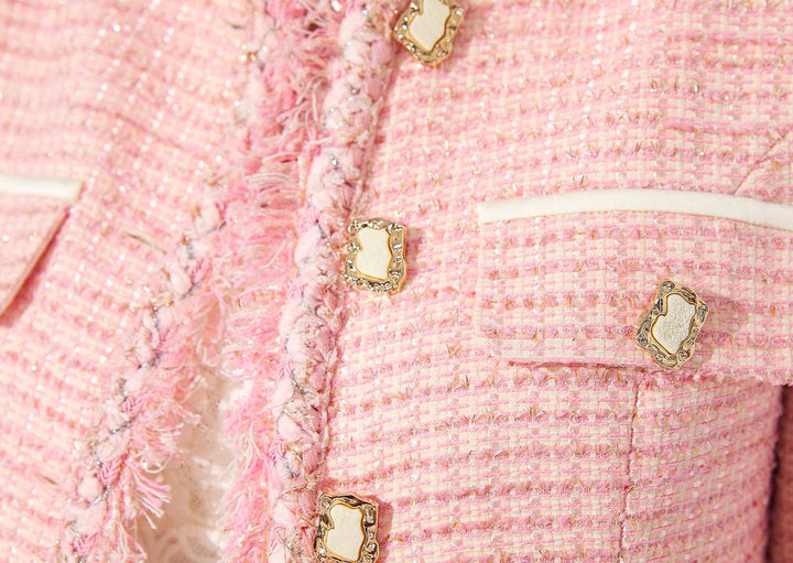 Pink Short Jaket & Skirt - ANLEM