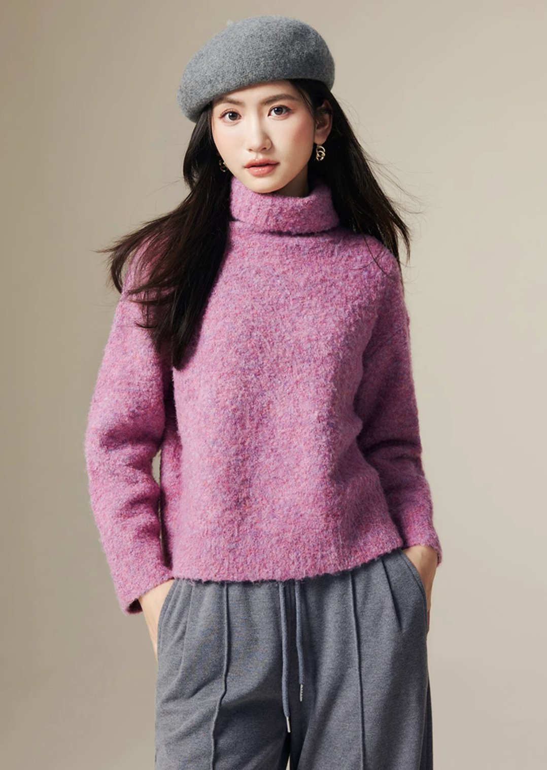 Pull Over Knit sweater　Wear - ANLEM