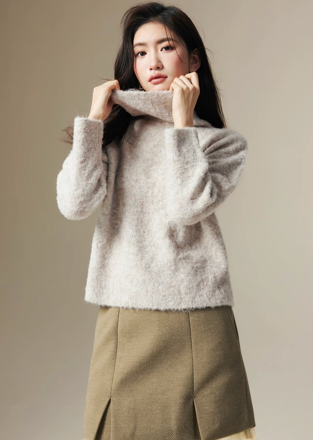 Pull Over Knit sweater　Wear - ANLEM