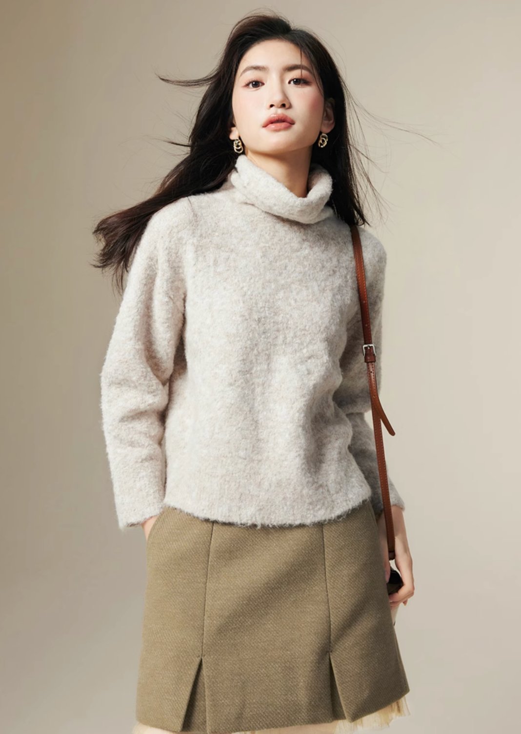 Pull Over Knit sweater　Wear - ANLEM