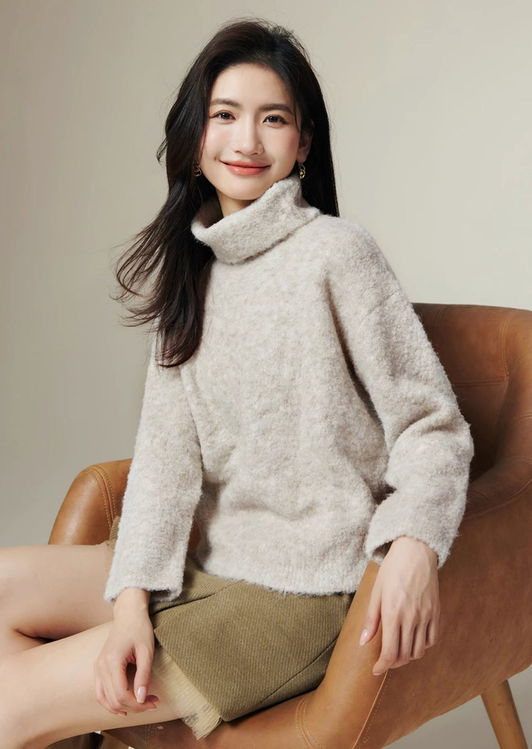 Pull Over Knit sweater　Wear - ANLEM