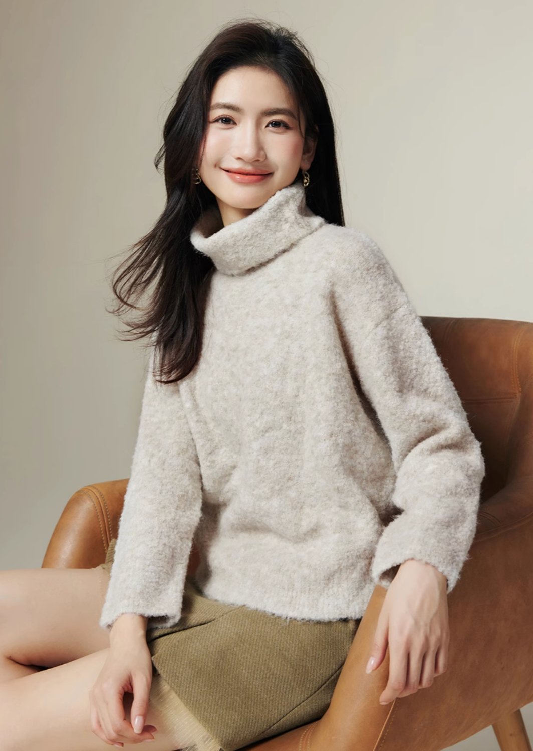 Pull Over Knit sweater　Wear - ANLEM