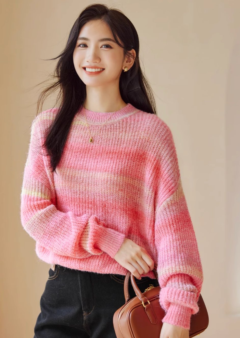 Rainbow Gradation Sweater - ANLEM