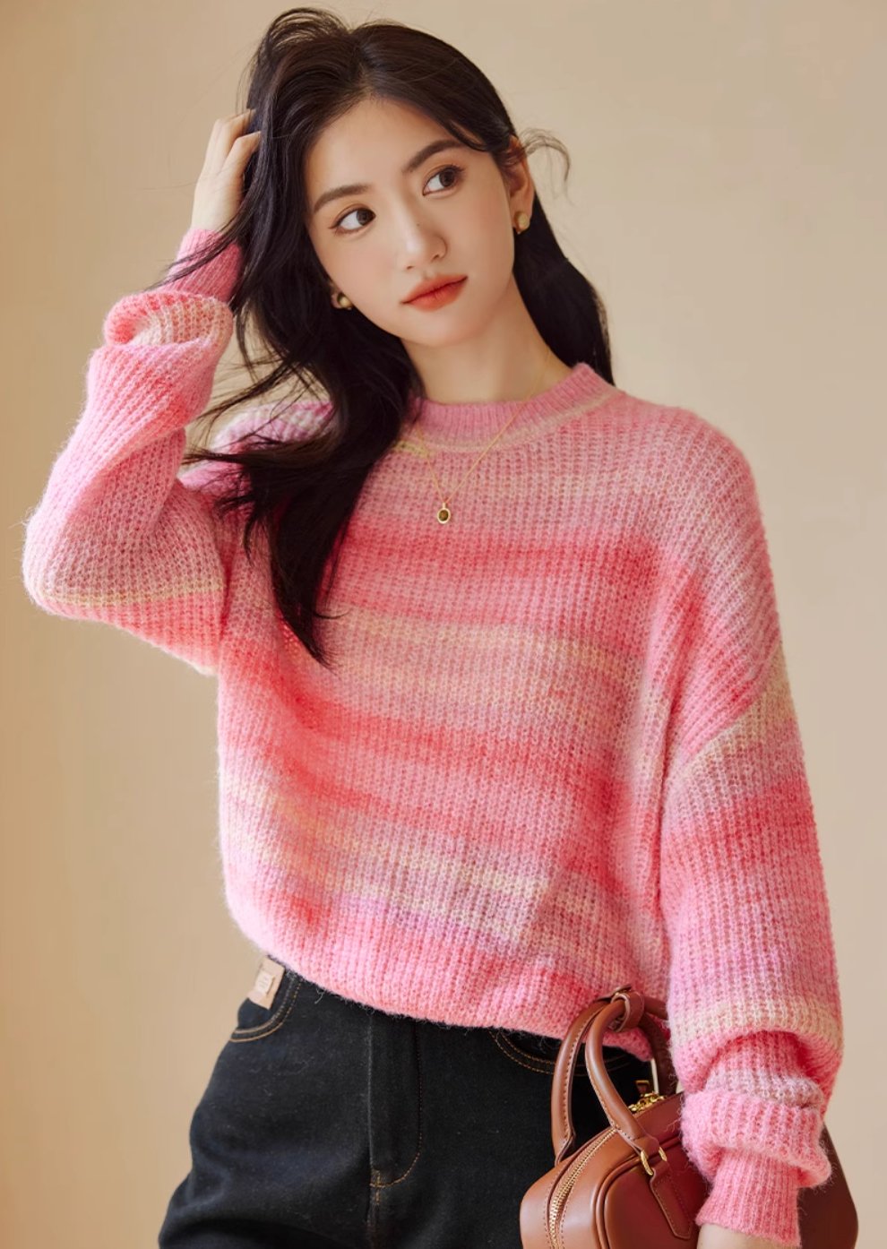 Rainbow Gradation Sweater - ANLEM